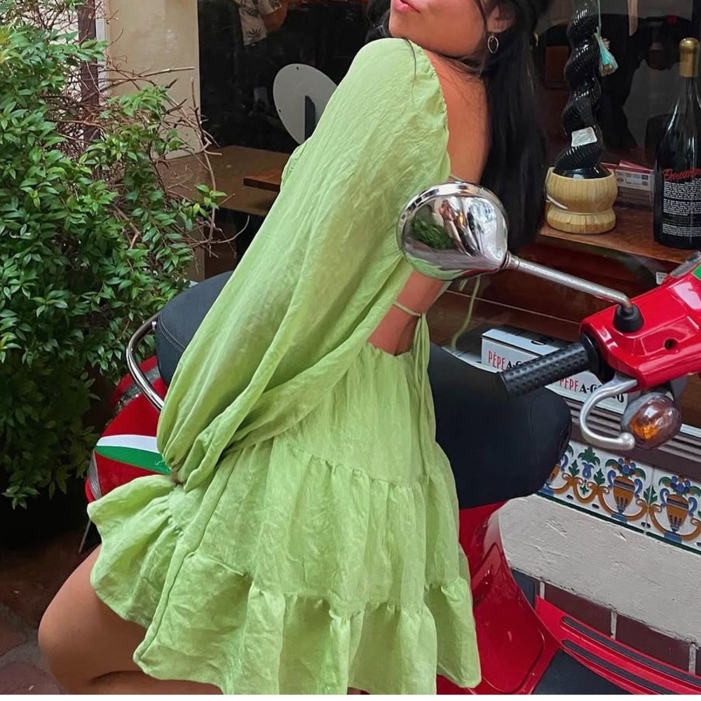 Princess Polly Lime Green Mini Dress